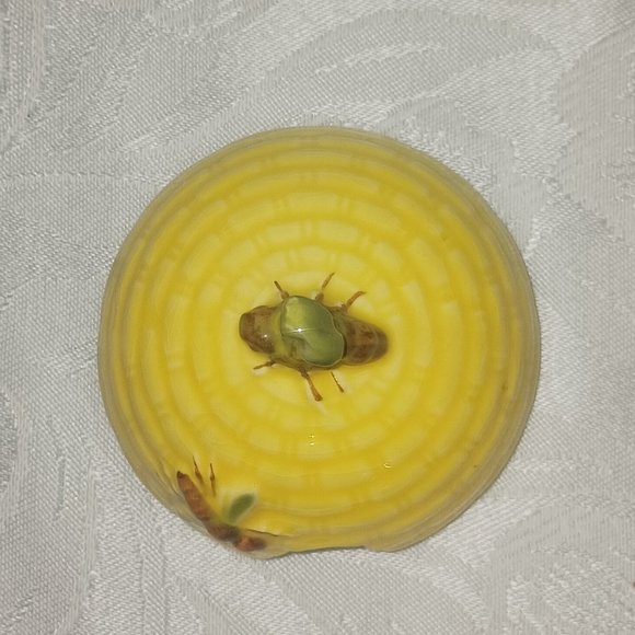 Vintage Goebel W Germany Honey Pot with Lid and Spoon ca. 1960 - 1972 - Picture 6 of 11